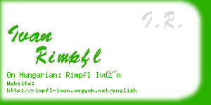 ivan rimpfl business card